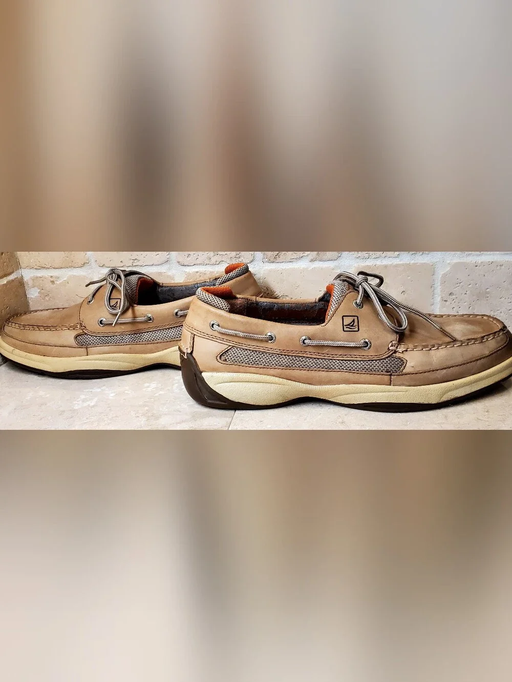 Sperry 0777924 Men's Lanyard Tan Leather Boat Shoe - 13M (Not Perfect Inside)